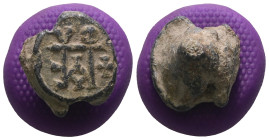 Weight 6,85 gr - Diameter 14 mm. BYZANTINE LEAD SEAL.(Circa 7th-11th Century).Pb.