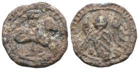 Weight 3,27 gr - Diameter 17 mm.BYZANTINE LEAD SEAL.(Circa 7th-11th Century).Pb.