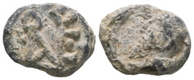 Weight 3,76 gr - Diameter 14 mm. BYZANTINE LEAD SEAL.(Circa 7th-11th Century).Pb.
