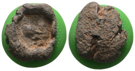 Weight 4,10 gr - Diameter 17 mm. BYZANTINE LEAD SEAL.(Circa 7th-11th Century).Pb.
