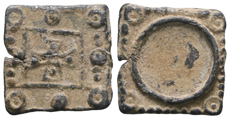 Weight 3,21 gr - Diameter 14 mm.BYZANTINE LEAD SEAL.(Circa 7th-11th Century).Pb.