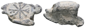 Weight 3,63 gr - Diameter 19 mm.BYZANTINE LEAD SEAL.(Circa 7th-11th Century).Pb.