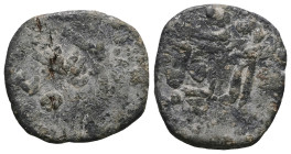 Weight 2,50 gr - Diameter 15 mm.BYZANTINE LEAD SEAL.(Circa 7th-11th Century).Pb.