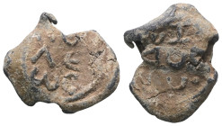 Weight 4,11 gr - Diameter 18 mm. BYZANTINE LEAD SEAL.(Circa 7th-11th Century).Pb.