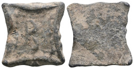 Weight 8,49 gr - Diameter 22 mm.BYZANTINE LEAD SEAL.(Circa 7th-11th Century).Pb.