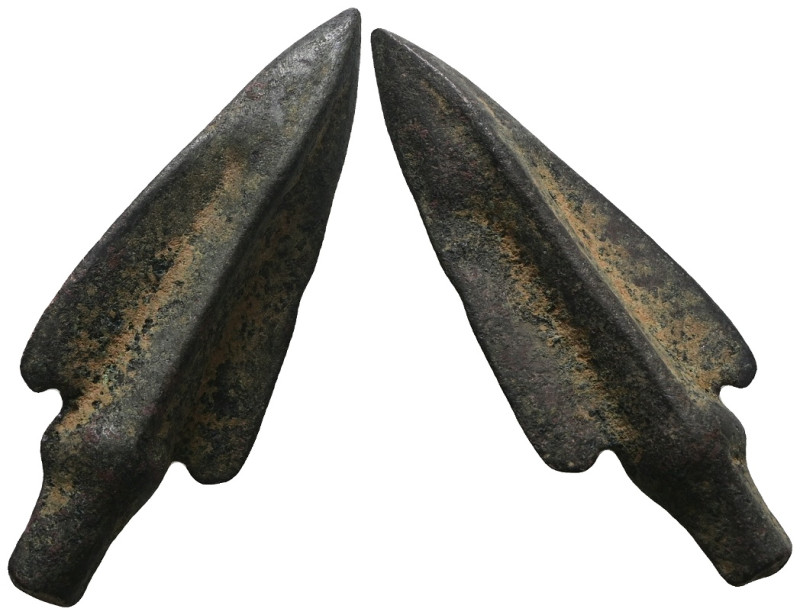 Weight 7,05 gr - Diameter 38 mm. ANCIENT ROMAN BRONZE ARROW HEADS.(Circa 2 th Ce...