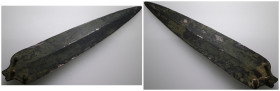 Weight 38,24 gr - Diameter 50 mm. Antique Bronze Weapon Ancient Luristan 6th C. BC Old Dagger Knife Sword
