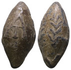 Weight 28,01 gr - Diameter 30 mm. ANCIENT GREEK SLING BULLET.(4th–3rd centuries BC).Pb.