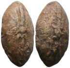 Weight 36,16 gr - Diameter 31 mm. ANCIENT GREEK SLING BULLET.(4th–3rd centuries BC).Pb.