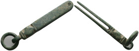Weight 14,41 gr - Diameter 62 mm. Roman Bronze Medical Implements 1st-4th Century AD