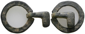 Weight 11,21 gr - Diameter 41 mm. ANCIENT ROMAN BRONZE KEY.(3rd–4th centuries).Ae.