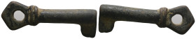 Weight 7,44 gr - Diameter 36 mm. ANCIENT ROMAN BRONZE KEY.(3rd–4th centuries).Ae.