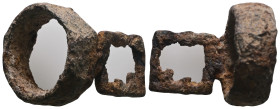 Weight 7,18 gr - Diameter 23 mm. ANCIENT ROMAN BRONZE KEY.(3rd–4th centuries).Ae.