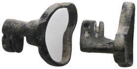 Weight 4,55 gr - Diameter 15 mm. ANCIENT ROMAN BRONZE KEY.(3rd–4th centuries).Ae.