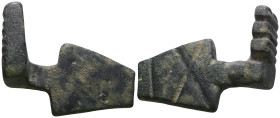 Weight 28,91 gr - Diameter 38 mm. ANCIENT ROMAN BRONZE KEY.(3rd–4th centuries).Ae.