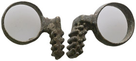 Weight 9,05 gr - Diameter 30 mm. ANCIENT ROMAN BRONZE KEY.(3rd–4th centuries).Ae.
