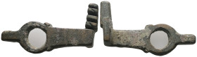 Weight 12,49 gr - Diameter 42 mm. ANCIENT ROMAN BRONZE KEY.(3rd–4th centuries).Ae.