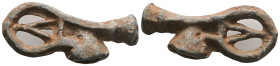 Weight 6,43 gr - Diameter 30 mm. ANCIENT ROMAN BRONZE KEY.(3rd–4th centuries).Ae.