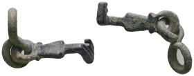 Weight 2,66 gr - Diameter 29 mm. ANCIENT ROMAN BRONZE KEY.(3rd–4th centuries).Ae.