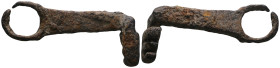 Weight 18,05 gr - Diameter 60 mm. ANCIENT ROMAN BRONZE KEY.(3rd–4th centuries).Ae.