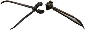 Weight 76,30 gr - Diameter 150 mm. 1850 Rare Antique Iron Bullet Making Handmade Tool collectible