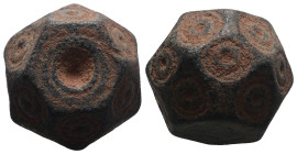 Weight 29,46 gr - Diameter 19 mm. BYZANTINE BRONZE WEIGHT.(Circa 6th-9th century).Ae.