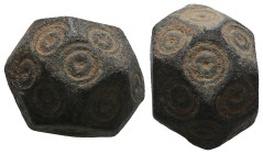Weight 14,50 gr - Diameter 13 mm. BYZANTINE BRONZE WEIGHT.(Circa 6th-9th century).Ae.