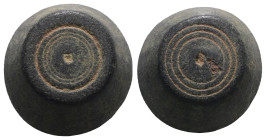 Weight 14,50 gr - Diameter 14 mm. BYZANTINE BRONZE WEIGHT.(Circa 6th-9th century).Ae.