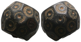 Weight 28,95 gr - Diameter 21 mm. BYZANTINE BRONZE WEIGHT.(Circa 6th-9th century).Ae.