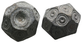 Weight 14,56 gr - Diameter 15 mm. BYZANTINE BRONZE WEIGHT.(Circa 6th-9th century).Ae.