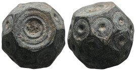 Weight 29,31 gr - Diameter 18 mm. BYZANTINE BRONZE WEIGHT.(Circa 6th-9th century).Ae.