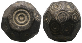 Weight 28,76 gr - Diameter 18 mm. BYZANTINE BRONZE WEIGHT.(Circa 6th-9th century).Ae.