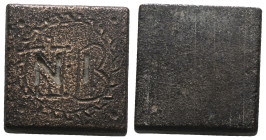 Weight 8,80 gr - Diameter 21 mm. BYZANTINE BRONZE WEIGHT.(Circa 6th-9th century).Ae.