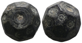 Weight 29,10 gr - Diameter 17 mm. BYZANTINE BRONZE WEIGHT.(Circa 6th-9th century).Ae.