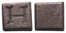 Weight 1,45 gr - Diameter 7 mm. BYZANTINE BRONZE WEIGHT.(Circa 6th-9th century).Ae.