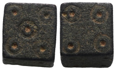 Weight 14,17 gr - Diameter 10 mm. BYZANTINE BRONZE WEIGHT.(Circa 6th-9th century).Ae.