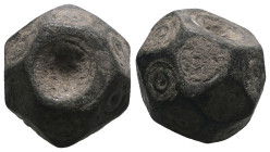Weight 14,58 gr - Diameter 15 mm. BYZANTINE BRONZE WEIGHT.(Circa 6th-9th century).Ae.