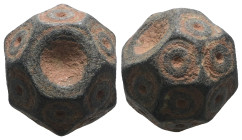 Weight 14,80 gr - Diameter 15 mm. BYZANTINE BRONZE WEIGHT.(Circa 6th-9th century).Ae.