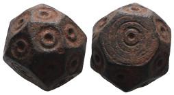 Weight 14,52 gr - Diameter 14 mm. BYZANTINE BRONZE WEIGHT.(Circa 6th-9th century).Ae.