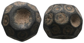 Weight 14,69 gr - Diameter 14 mm. BYZANTINE BRONZE WEIGHT.(Circa 6th-9th century).Ae.