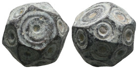 Weight 14,52 gr - Diameter 15 mm. BYZANTINE BRONZE WEIGHT.(Circa 6th-9th century).Ae.