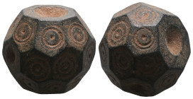 Weight 29,50 gr - Diameter 17 mm. BYZANTINE BRONZE WEIGHT.(Circa 6th-9th century).Ae.