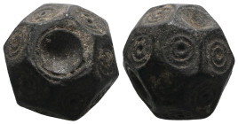 Weight 29,33 gr - Diameter 19 mm. BYZANTINE BRONZE WEIGHT.(Circa 6th-9th century).Ae.