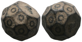 Weight 29,66 gr - Diameter 19 mm. BYZANTINE BRONZE WEIGHT.(Circa 6th-9th century).Ae.
