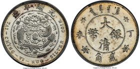 Kuang-hsü Pattern 20 Cents CD 1907 UNC Details (Cleaned) PCGS, Tientsin mint, KM-K214, L&M-22, WS-0027. Seldom-seen, appearing at major auction once e...