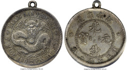 Kiangnan. Kuang-hsü Dollar ND (1897) AU Details (Mounted) PCGS, Nanking mint, KM-Y145.1, L&M-210A, Kann-66d. Herringbone (Ornamental) edge, crossbars ...