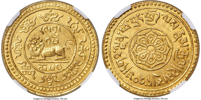 Tibet. Theocracy gold 20 Srang BE 15-54 (1920) MS65 NGC, Ser-Khang mint, KM-Y22,...