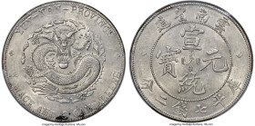 Yunnan. Hsüan-t'ung Dollar ND (1909-1911) AU55 PCGS, KM-Y260, L&M-425, Kann-175. An unmistakably pleasing representative of this late Qing dynasty Yun...