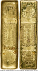 British Colony. King Fook Bullion, Gold Dealer gold Bar of 5 Taels (6 oz) ND (c. 1950) UNC, KM-XB22. 77x21mm. 187.14gm. Gold bar of 5 Taels with two c...