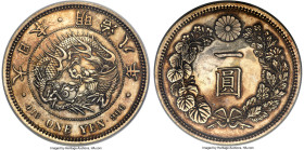 Meiji Yen Year 8 (1875) AU Details (Tooled) PCGS, Osaka mint, KM-YA25.2, JNDA 01-10. The key-date for this ubiquitous type and one that always generat...